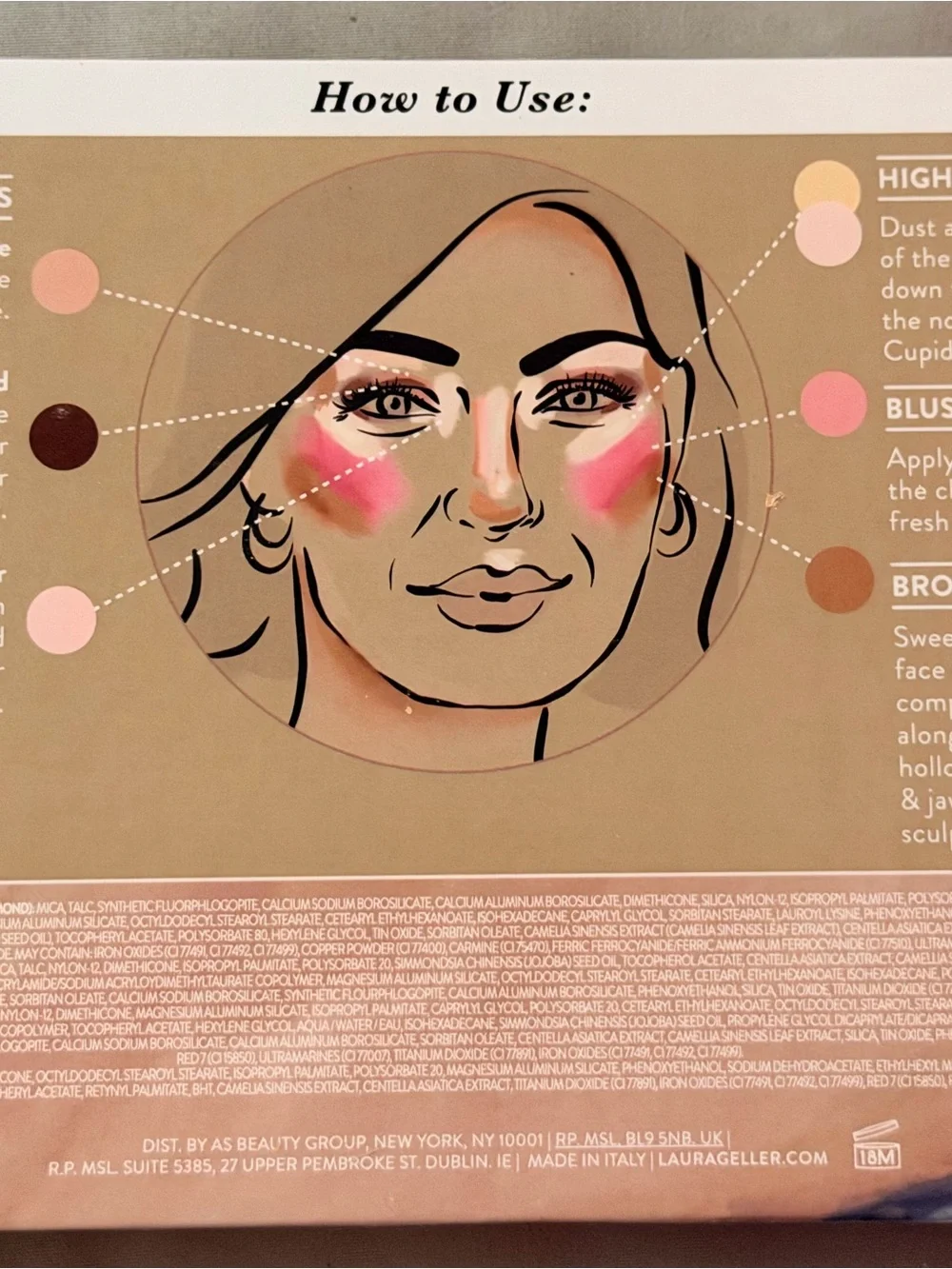 Laura Geller Baked Full Face Basics Palette - Pink, Rose, Gold